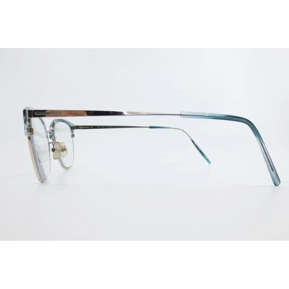 Morel France 30284L Eyeglasses Teal Blue Silver Cat Eye Frames 52-19-145 VD 09